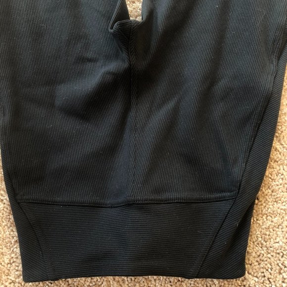 Zella Ribbed Grey Leggings - Picture 1 of 4